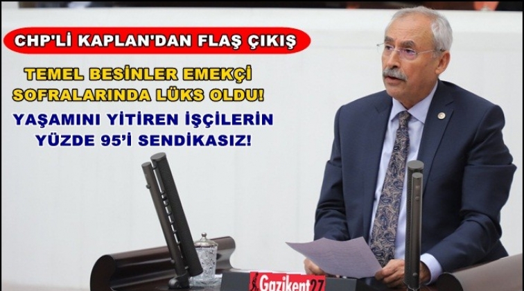 Kaplan'dan asgari &uuml;cret ve işsizlik &ccedil;ıkışı