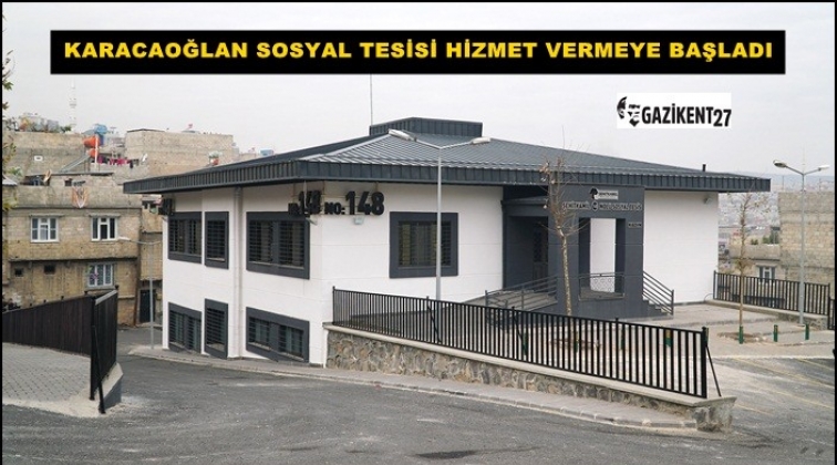 Karacaoğlan sosyal tesisi inşaatı tamamlandı