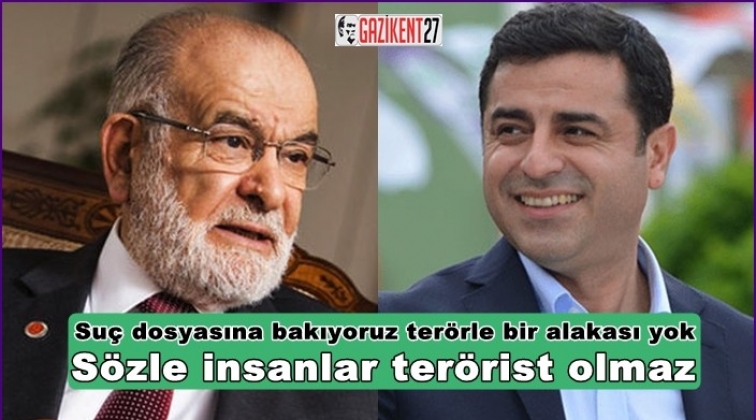 Karamollaoğlu&rsquo;ndan Demirtaş&rsquo;a destek