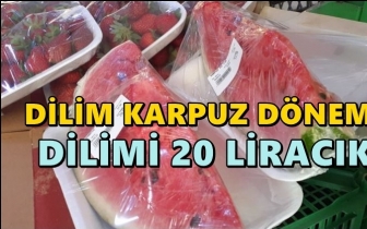 Karpuzun bir dilimi 20 liracık...
