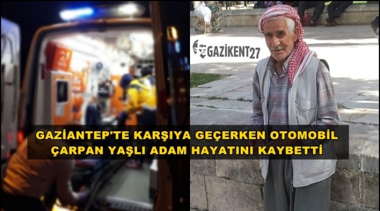 Karşıya ge&ccedil;mek isterken otomobil &ccedil;arptı!