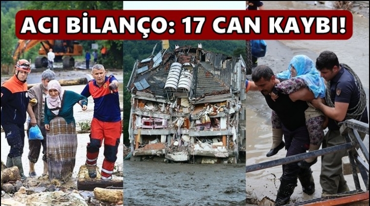 Sel felaketinde can kaybı 17'ye y&uuml;kseldi...