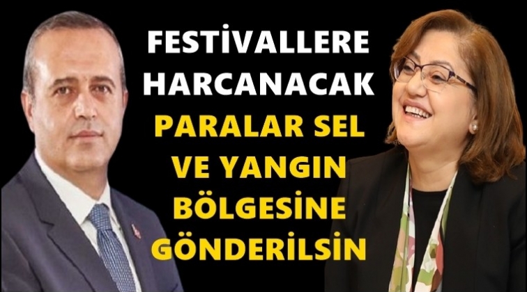 Kaya: Festivallere değil afetzedelere harcayın...