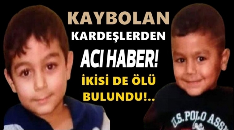 Kaybolan kardeşlerden kahreden haber!