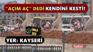 Kayseri&rsquo;de 'T&uuml;rkiye'de a&ccedil;ız a&ccedil;' diyen vatandaşın isyanı...