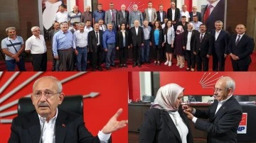 Kayseri&rsquo;de istifa eden 57 muhtar CHP'ye katıldı...