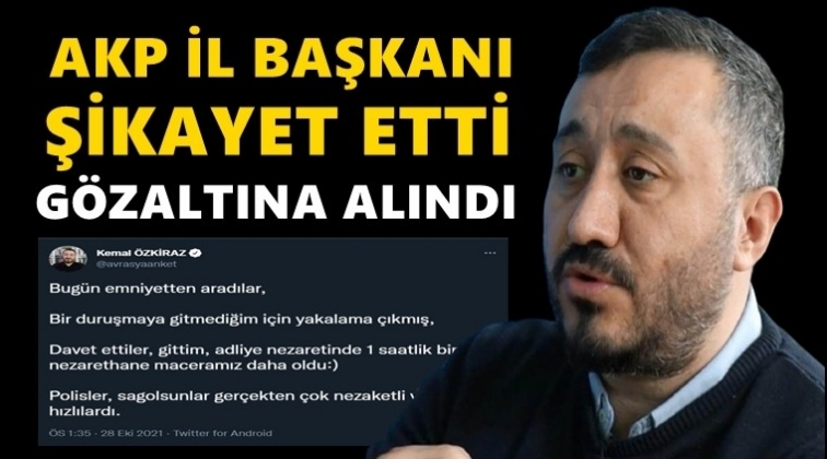 Kemal Özkiraz gözaltına alındı!