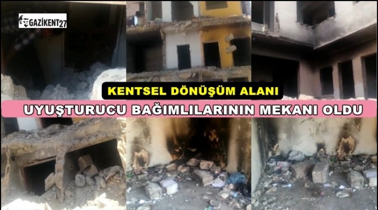 Kentsel dönüşüm alanı madde bağımlılarının mekanı oldu