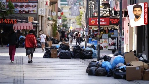 Kentte çöp yığınları yükseldi