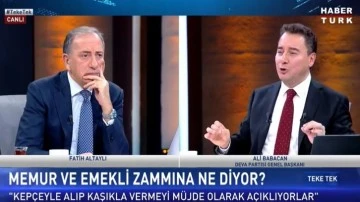 Babacan: Kep&ccedil;eyle toplayıp kaşıkla veriyorlar!