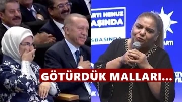 Kibariye'den Erdoğan çiftine: Götürdük malları valla!