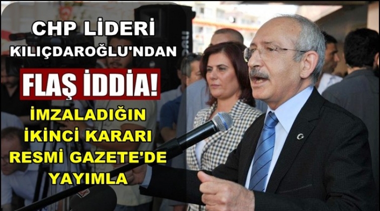 Kılı&ccedil;dardoğlu&rsquo;ndan Erdoğan'la ilgili şok iddia!..