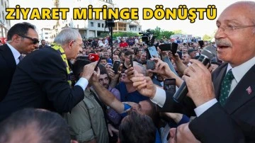 Kılı&ccedil;daroğlu'nun esnaf gezisi mitinge d&ouml;n&uuml;şt&uuml;...