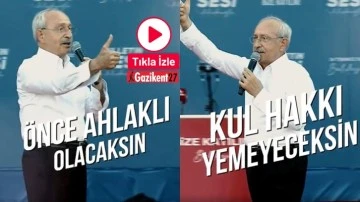 Kılıçdaroğlu: Bay Kemal olmak için kul hakkı yemeyeceksin
