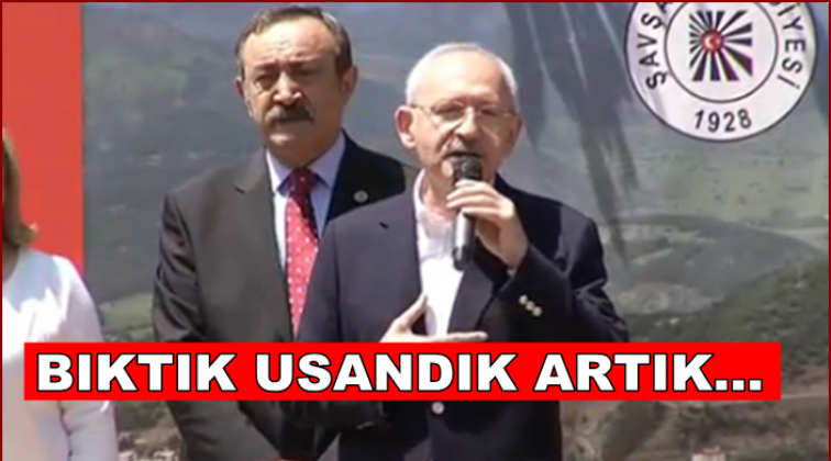 Kılı&ccedil;daroğlu: Bıktık usandık artık