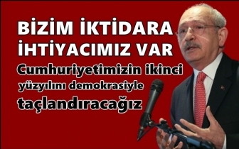 Kılı&ccedil;daroğlu: Biz iktidar olmak istiyoruz!