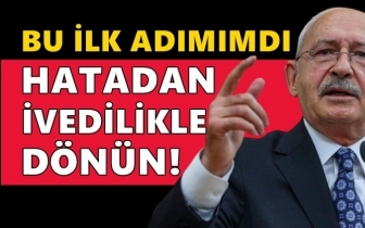 Kılıçdaroğlu: Bu ilk adımımdı...