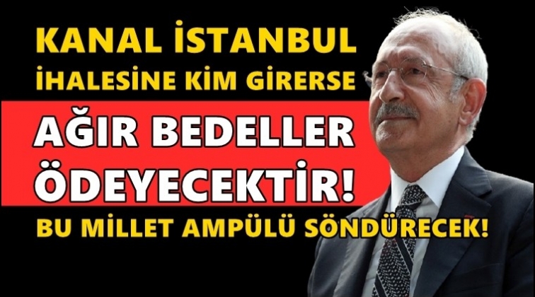 Kılı&ccedil;daroğlu: Bu millet ampul&uuml; s&ouml;nd&uuml;recek...