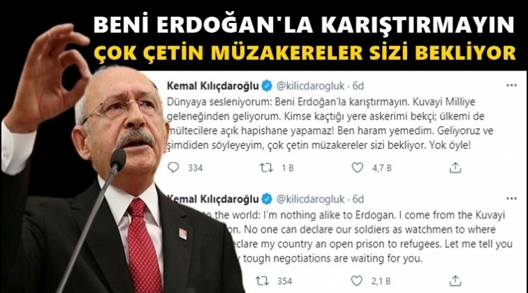 Kılı&ccedil;daroğlu d&uuml;nyaya seslendi...