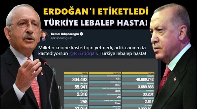 Kılı&ccedil;daroğlu Erdoğan'ı etiketleyip paylaştı!