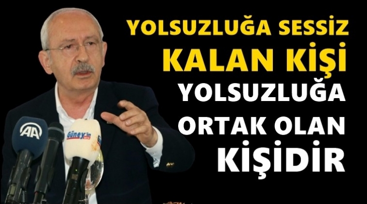 Kılı&ccedil;daroğlu: Konuşması gereken en tepedeki kişi...