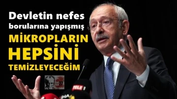Kılı&ccedil;daroğlu: Mikropların hepsini temizleyeceğim!
