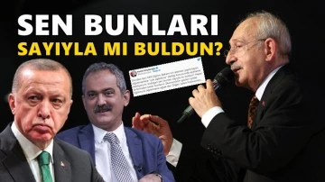 Kılı&ccedil;daroğlu'ndan Erdoğan'a: Sen bunları sayıyla mı buldun?