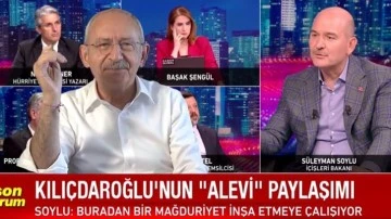 Kılı&ccedil;daroğlu'nun 'Alevi' videosu Soylu'yu rahatsız etti!
