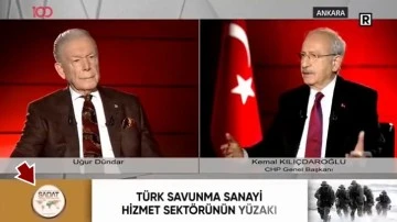 Kılı&ccedil;daroğlu'nun katıldığı canlı yayında 'SADAT' reklamı
