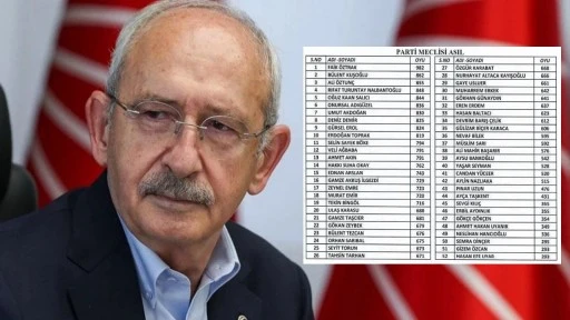 Kılı&ccedil;daroğlu'nun PM listesi belli oldu