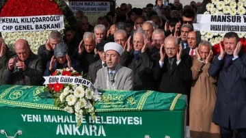 Kılıçdaroğlu, Okay Karayalçın'ın cenaze törenine katıldı