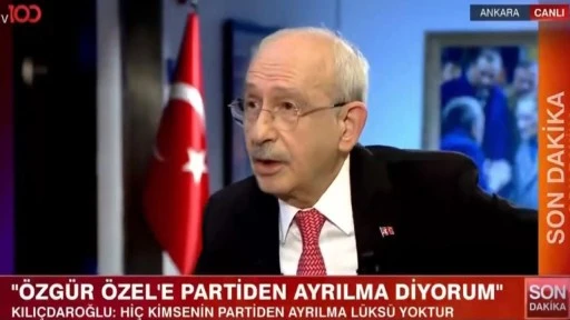 Kılı&ccedil;daroğlu: &Ouml;zg&uuml;r &Ouml;zel'in partiden ayrılmasına gerek yok...