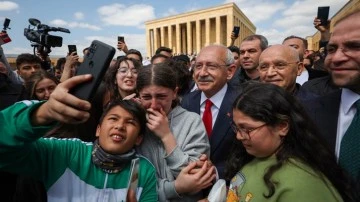Kılı&ccedil;daroğlu, se&ccedil;ime saatler kala Anıtkabir'de...