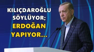 Kılı&ccedil;daroğlu s&ouml;yl&uuml;yor, Erdoğan yapıyor...