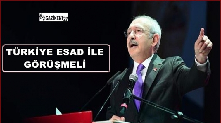 Kılı&ccedil;daroğlu: T&uuml;rkiye&rsquo;nin Esad&rsquo;la g&ouml;r&uuml;şmesi lazım