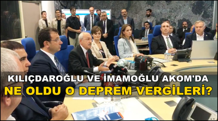 Kılı&ccedil;daroğlu ve İmamoğlu'ndan a&ccedil;ıklama