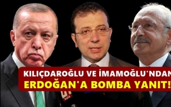 Kılı&ccedil;daroğlu ve İmamoğlu'ndan Erdoğan'a yanıt