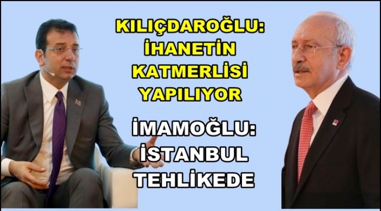 Kılı&ccedil;daroğlu ve İmamoğlu'ndan Kanal İstanbul &ccedil;ıkışı