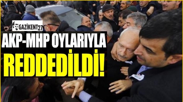 Kılı&ccedil;daroğlu&rsquo;na saldırıyı araştırma &ouml;nergesine ret