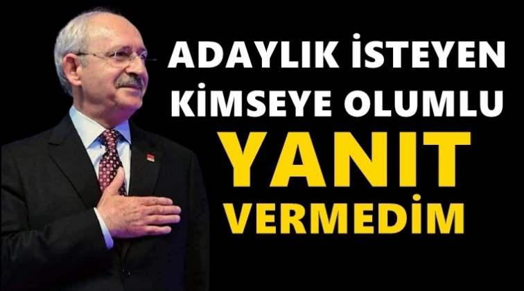 Kılı&ccedil;daroğlu'ndan 'Adaylık' a&ccedil;ıklaması...