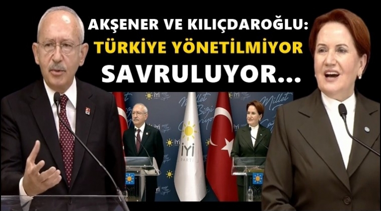Kılı&ccedil;daroğlu ve Akşener: Se&ccedil;im istiyoruz