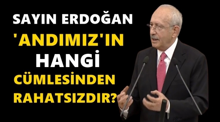 Kılı&ccedil;daroğlu'ndan 'Andımız' a&ccedil;ıklaması
