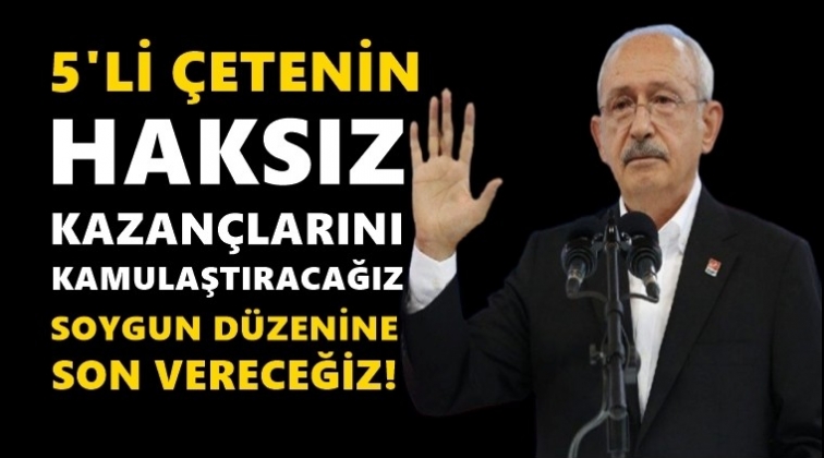 Kılı&ccedil;daroğlu&rsquo;ndan &ccedil;ok sert konuşma...