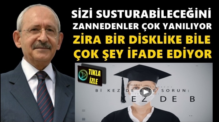 Kılı&ccedil;daroğlu'ndan 'dislike' g&ouml;ndermeli video