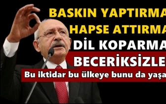 Kılı&ccedil;daroğlu'ndan enerji tepkisi: Beceriksizler!