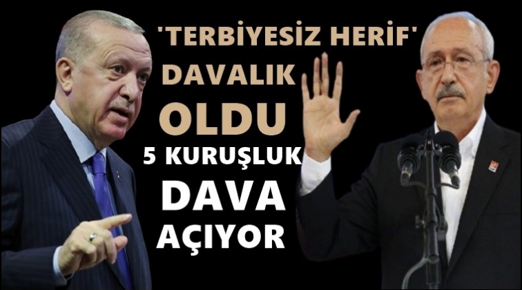 Kılı&ccedil;daroğlu'ndan Erdoğan'a&nbsp;5 kuruşluk dava