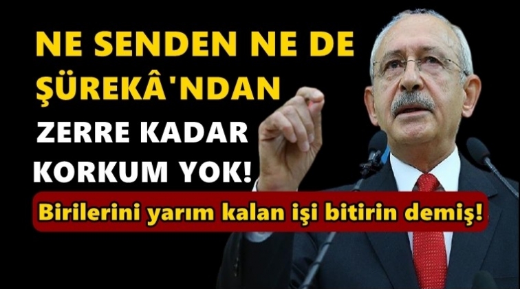 Kılı&ccedil;daroğlu'ndan Erdoğan'a tek c&uuml;mlelik yanıt!