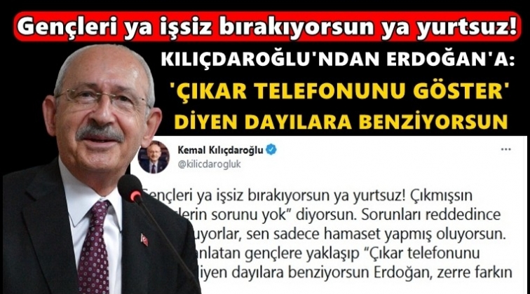 Kılı&ccedil;daroğlu'ndan Erdoğan'a yurt yanıtı...