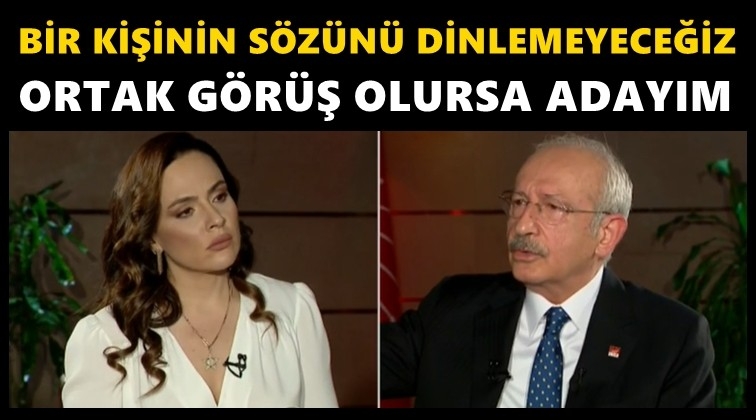 Kılı&ccedil;daroğlu'ndan flaş adaylık a&ccedil;ıklaması...