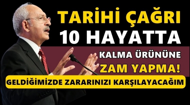 Kılı&ccedil;daroğlu'ndan&nbsp;marketlere&nbsp;tarihi &ccedil;ağrı...